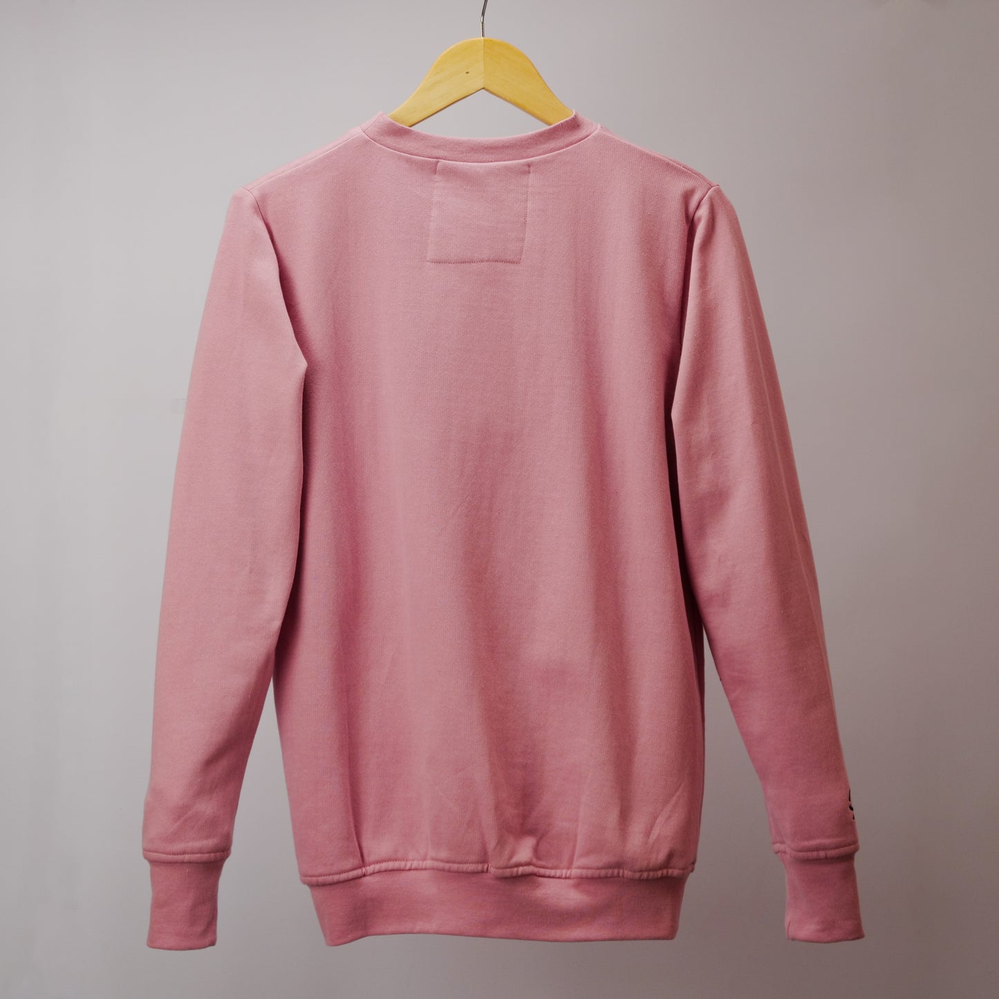 JUST BE REAL- Badass To Be Kind Embroidered Crewneck Sweatshirt, Dusty Pink