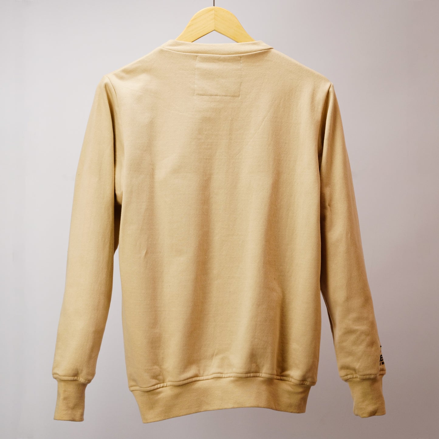 I Love Beeing Me Embroidered Crewneck Sweatshirt - Stone