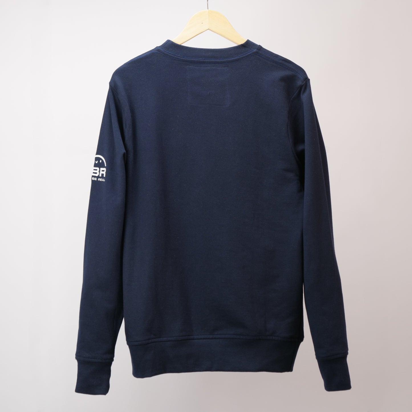 Just Be Real Embroidered Custom Crewneck - Navy