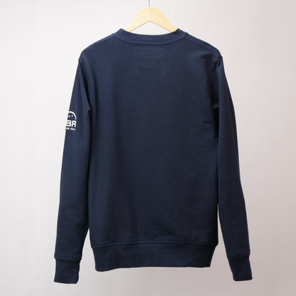 Just Be Real Embroidered Custom Crewneck - Navy